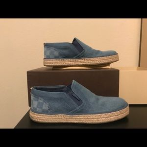 Louis Vuitton denim loafers